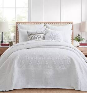 Levtex Home 190945171955 O Christmas Tree Stitching 3-pc. Quilt Set King/california King