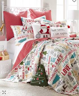 Levtex Home 190945185938 Santa Claus Lane Comforter Set - King Quilt
