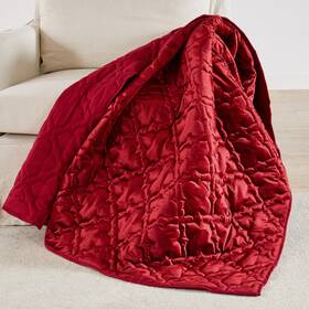 Bh53920qt Levtex Home Bh Caserta Velvet Red Throw -