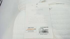 L14860aks Levtex Home - Cross Stitch Bright White Quilt Set King