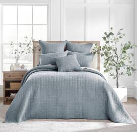 L20641fbs Levtex Home Mills Waffle Bedspread And Pillow Sham Set -