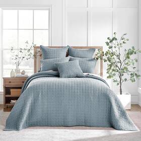 122x106in Levtex Home L20644kbs Mills Waffle King Bedspread Set With 2 Pillow Shams 36x20in - C