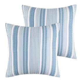 L22473she2 Levtex Home Stillwater Denim Euro Sham Set Of 2 -