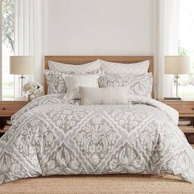 L57561cks Levtex Home Becker Taupe King Comforter Set -
