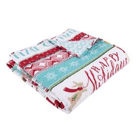 L60270lqt Levtex Home Ho Holidays Quilted Throw -