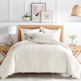 L60990cts Levtex Home Reede Muslin Cream Twin Comforter Set -