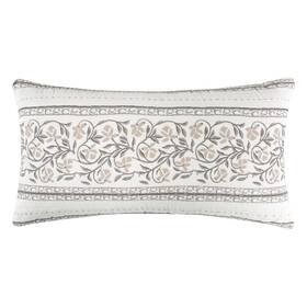 L61292p-b Levtex Home Adare Taupe Quilted Rectangle Pillow -