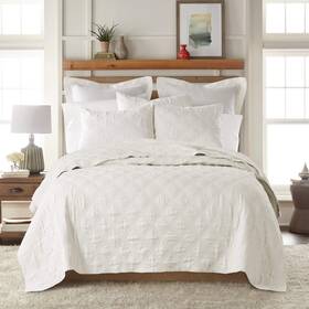 L612qcq Levtex Home 100% Linen Front/100% Cotton Back - Full/queen Quilt Washed Cream