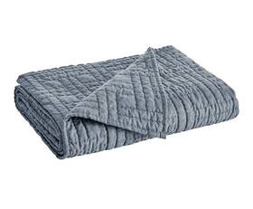 L61433qt Levtex Home Melange Stitch Quilted Throw -