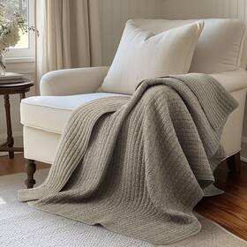 L63832qt Levtex Home Loden Taupe Quilted Throw -