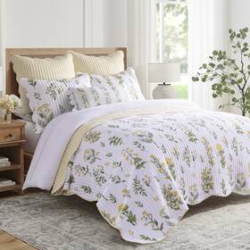 L64560fqs Levtex Home Daffodil Full/queen Quilt Set -