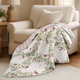 L64970qt Levtex Home Tinsel Tidings Quilted Throw -