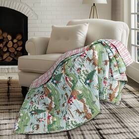 L64980qt Levtex Home Merry Mountains Quilted Throw -