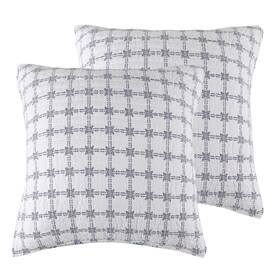 L65410she2 Levtex Home Lentana Navy Euro Sham Set Of 2 -