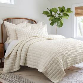 L65590fqs Levtex Home Whisper Cream Full/queen Set -