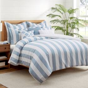 L65730cfqs Levtex Home Cabana Woven Stripe Full/queen Comforter Set -