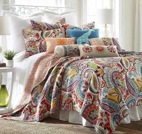 L86800fqs Levtex Home Rhapsody Quilt And Pillow Sham Set - Multicolor Full Queen