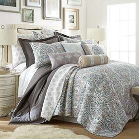L11380lks Levtex Rome Quilt Set - 106x92 Inch Two Pillow Shams 36x20 King
