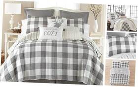 L17210fqs Levtex Camden Quilt Set - Two Standard Pillow Shams Full/queen Grey Ivory