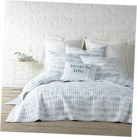 L18250fqs Levtex Aqua Breeze Full/queen Quilt Set Animal 100% Cotton Blue