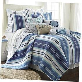 L61301fqs Levtex Camps Bay Quilt Set -/queen 88 X 92 Inch Two Standard Pillow Full
