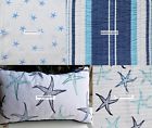 Levtex Starfish Full Quilt Beach House Blue White Cotton Camps Levtex Starfish Full Quilt Beach House Blue White Cotton Camps
