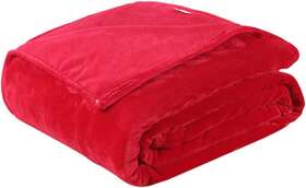 1040401huu Lifkome Winter Sheets Flannel Fleece Blanket Woobie 70x100cm Red