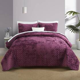 Liians 791137697408 Velvet Bedspread Quilt Bedding Sets Luxury Elegant Ultra Soft Comforte