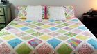 Lilly Pulitzer Patchwork Bedspread Coverlet Quilt King Pillow Shams Trel