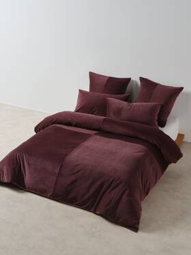 Linen House 01703n404 Tait Quilt Cover Set Plum - Queen
