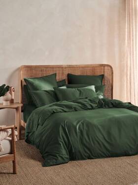 01704l585 Linen House Nara Forest Quilt Cover Set - King