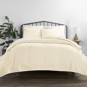 Linen Market 842933134076 3 Piece Yellow Quilt King Size Bed Set - A Lightweight Bedspread And Machine Wa