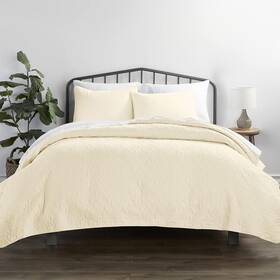 Lm-qlt-5-1-2 Linen Market 3 Piece Yellow Quilt Queen Size Bed Set - A Lightweight Bedsprea