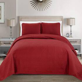 B07k4yndkf Linen Plus Collection 3 Pieces King/california King Over Size Embossed Coverlet