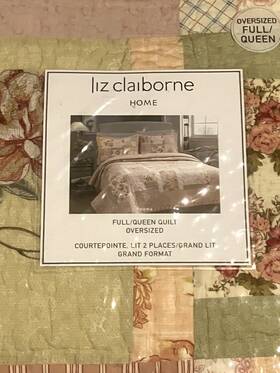 Liz Claiborne 085989544486 Paloma F / Queen Quilt 90 Inch X And Std Shams Cottagecore Nos /new
