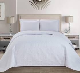 Llc 313053071027 Fancy Collection 3pc King/california King Embossed Oversized Coverlet Bedspread