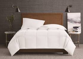 London Fog 783048178831 Garment Washed Solid Quilt Set White Microfiber 3-piece Full/queen