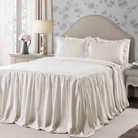 54334577 Lush Decor Twin 2pc Ticking Stripe Bedspread Set Neutral - D Cor