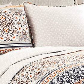 Lush Decor 759284864609 D Cor Nesco Quilt Set Striped Pattern Reversible 3 Piece Bedding -