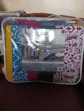 84278042 Lush Decor 3pc Full/queen Boho Stripe Quilt Set Navy/fuchsia - D Cor Brand New