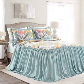 B08432v46x Lush Decor Sydney Bedspread Set 3 Piece Queen Blue Yellow - Size