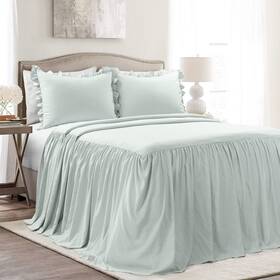 Lush Decor B09wxx2fr4 Ruffle Skirt Bedspread Set - 3-piece Luxurious Farmhouse Bedding