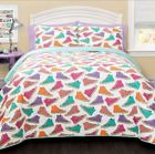 Lush Decor Canvas Shoes Twin Quilt Set