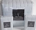 Luster Vera Wang 3pc Aquamarine King Quilt Pillow Shams Set 883893350632