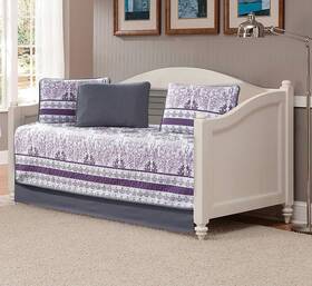 Luxury Home 665752458198 Collection 5 Piece Daybed Quilted Reversible Coverlet Bedspread S