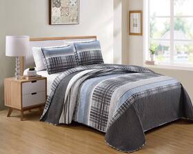 Luxury Home 665752458389 Collection 3 Piece King/california King Quilted Reversible Coverlet Bedspread