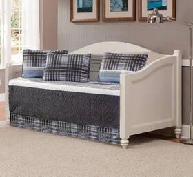 Luxury Home 665752458396 Collection 5 Piece Daybed Quilted Reversible Coverlet Bedspread Set Modern Pl