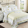 Ly257-king Douh Royal Style Quilt Set Pieces Reversible Bedding 696585637108