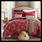 Ly295-tree-queen Pc Bedspread Quilt Set Reversible Patchwork Cover Burgundy 6650360732024