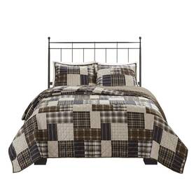 Madison Park 086569143532 Reversible Quilt Cabin Lifestyle Plaid Design - All Season Brea